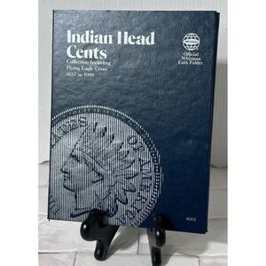 Whitman Indian Head Cents Coin Collector Folder 1857 1909 Flying Eagle